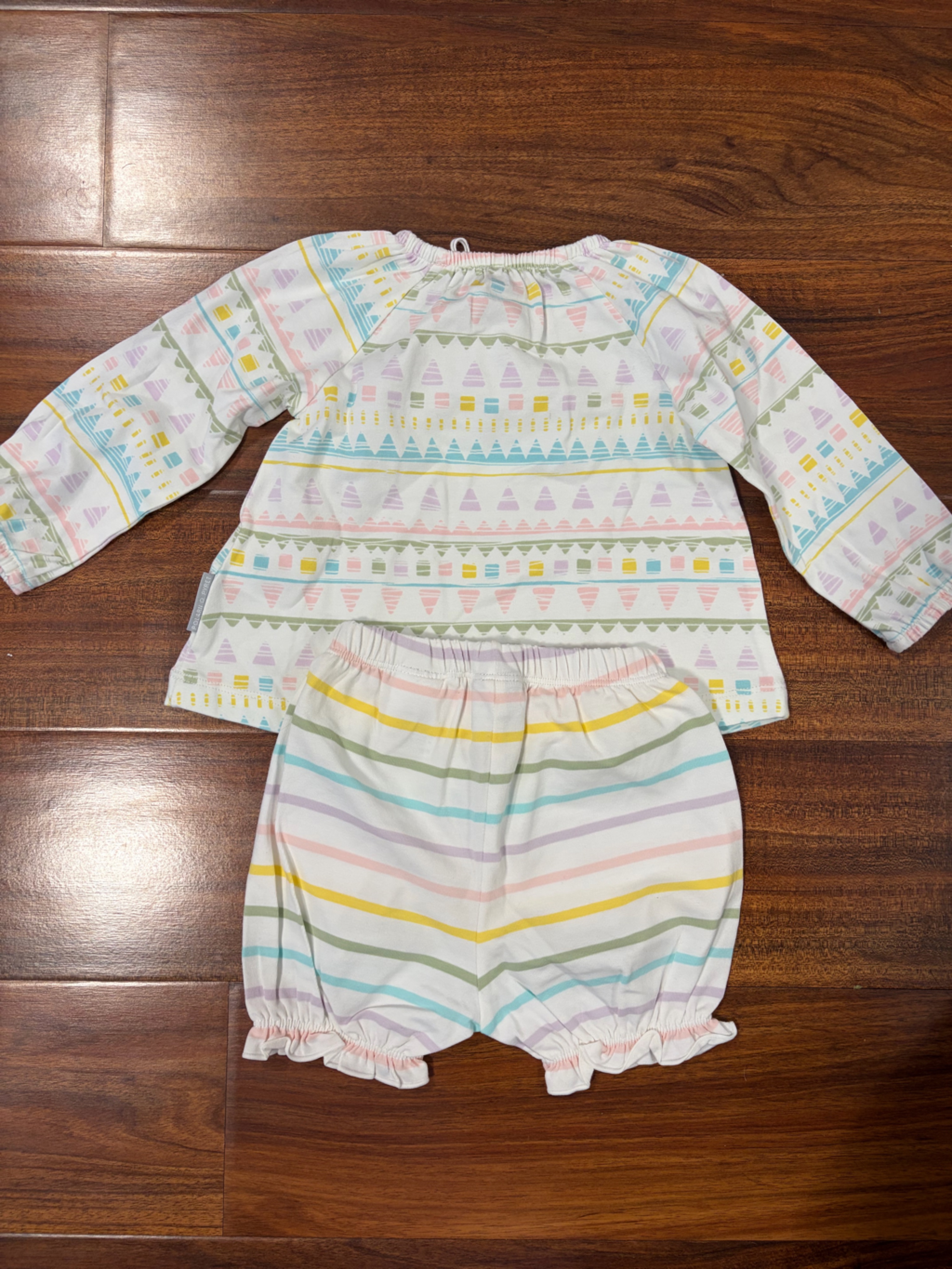Nwt Polarn O Pyret Pastel Tribal Print Baby Set — image 5 of 5